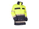 Regenparka EN 20471 HiVis-gelb mit Kontrast marine