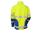 Warn-Softshelljack Safetyline leuchtgelb/royal