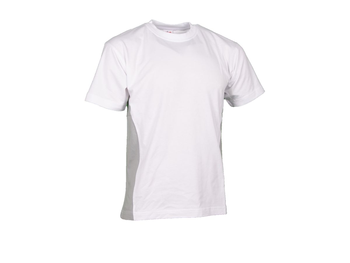 T-Shirt Swissline bianco/grigio chiaro