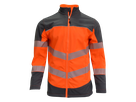 Softshell jacket, HiVi orange/grey - Saftey-Comfort