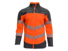 Warn-Softshell jacket, HiVi orange/grau - Saftey-Comfort